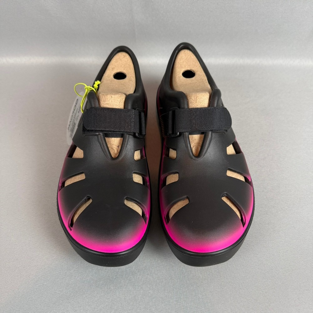 Oofos Oocandoo Recovery Sandals Womens 8 Black Pink Slip-On Shoes Light New NIB - Picture 5 of 7